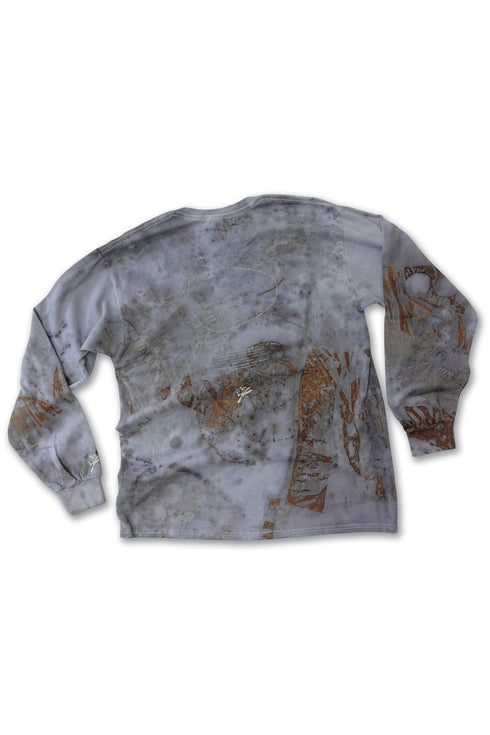 【RESTOCK】MISAKI USHIOZU × Cycle IRON RUST-DYEING LONG SLEEVE TEE -GRAYISH PURPLE-